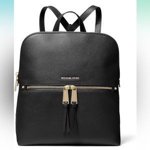 Michael Kors Rhea Zip leather backpack